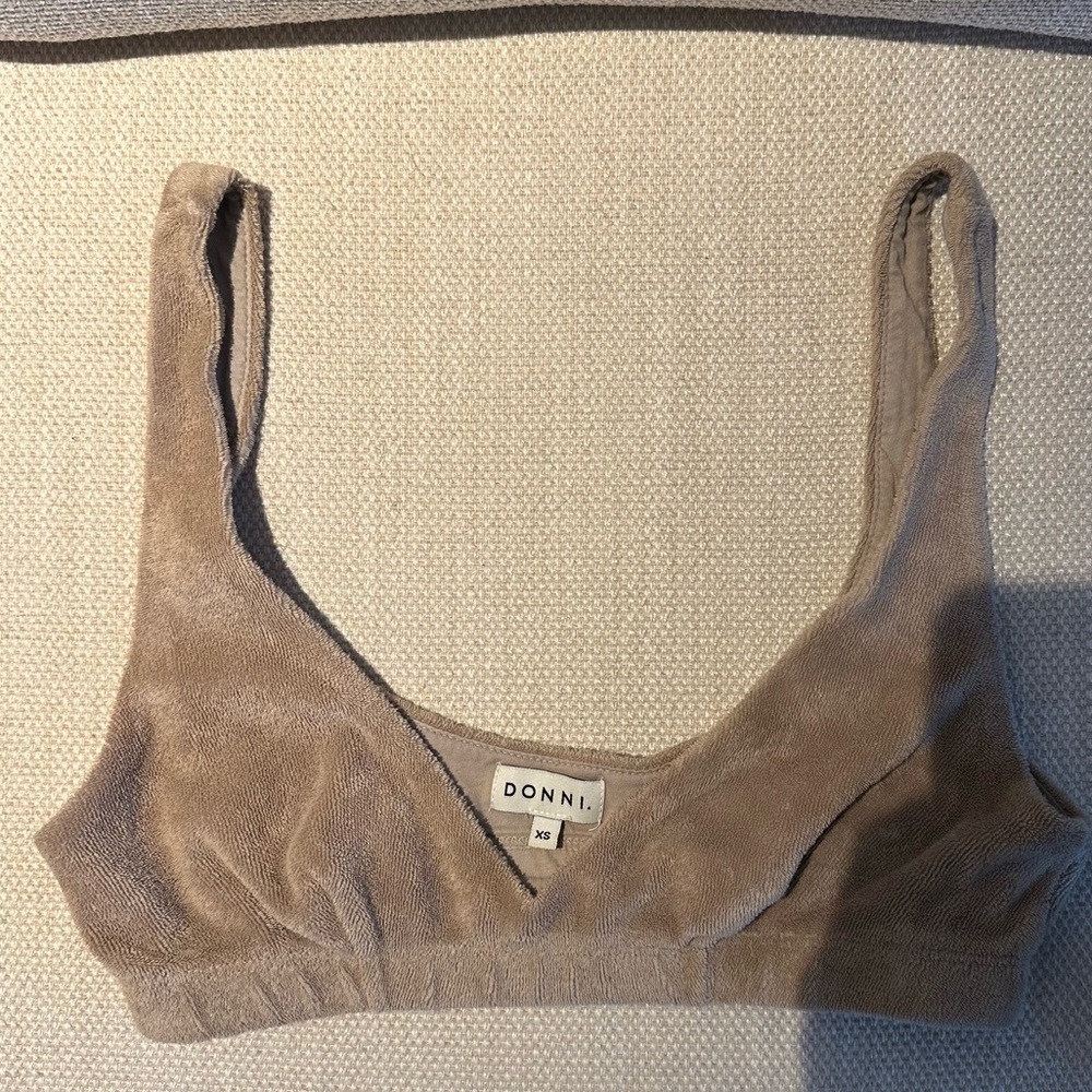 DONNI terry cloth bralette